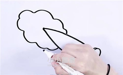 简单大白菜简笔画画法图片步骤步骤4