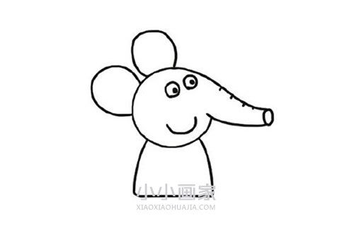 小象艾米丽简笔画画法图片步骤步骤4