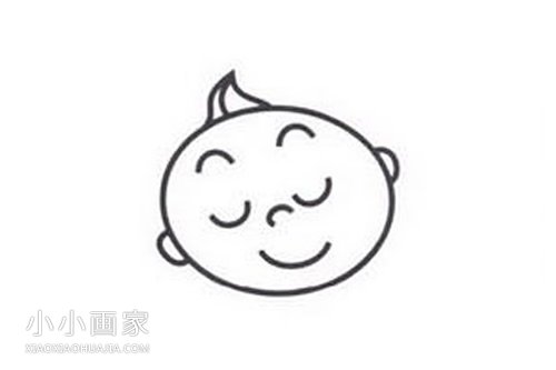 卡通小天使简笔画画法图片步骤步骤3