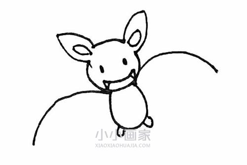万圣节小蝙蝠简笔画画法图片步骤步骤7