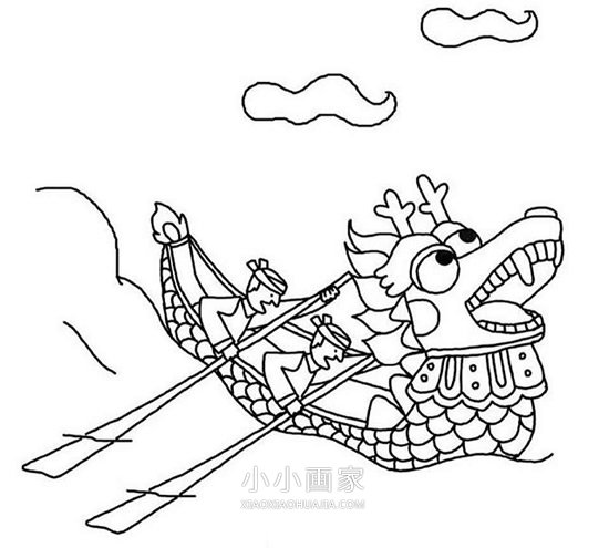 端午节简笔画画法图片步骤步骤6