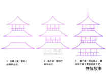 绘本故事中国传统宝塔简笔画画法图片步骤