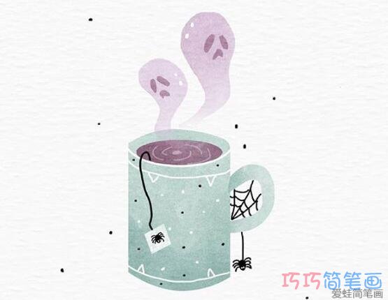 绘本故事万圣节女巫插画怎么画简单漂亮_万圣节简笔画图片