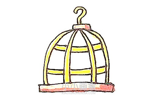 绘本故事简单鸟笼简笔画画法图片步骤