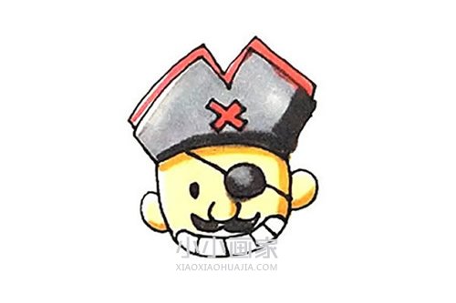 绘本故事独眼海盗简笔画画法图片步骤