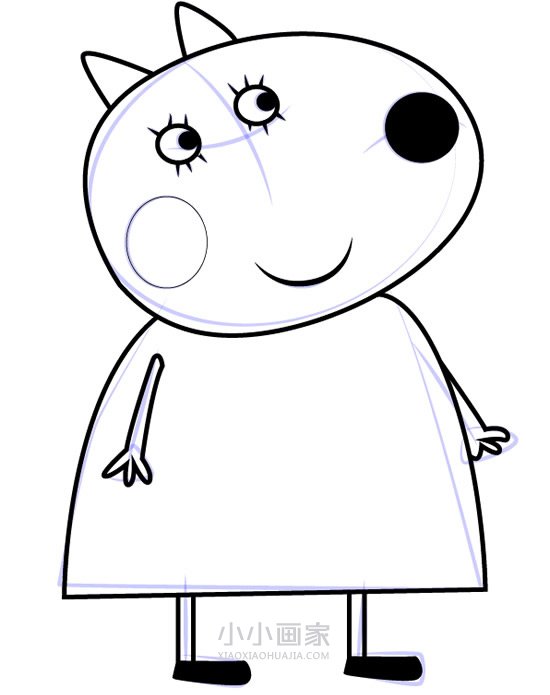 绘本故事小狗丹尼的妈妈简笔画画法图片步骤