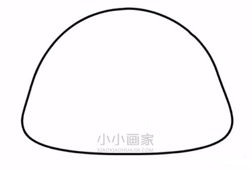 可爱小蘑菇简笔画画法图片步骤步骤2