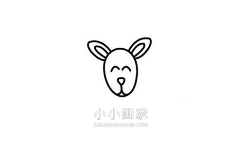 彩色搞笑袋鼠简笔画画法图片步骤步骤3