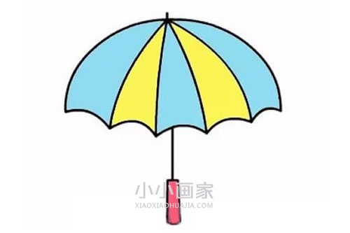 彩色小雨伞简笔画画法图片步骤步骤1
