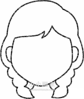 彩色安娜公主简笔画画法图片步骤步骤3