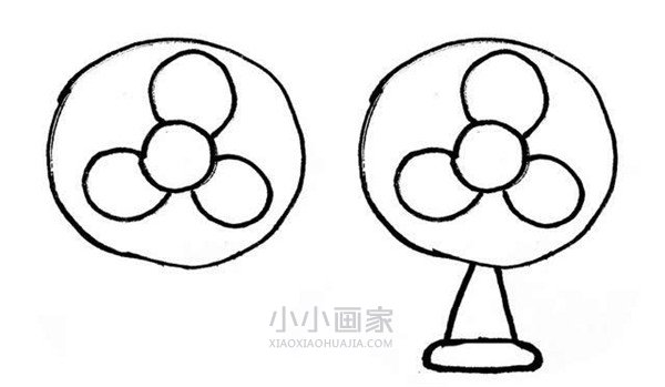 简单电风扇简笔画画法图片步骤步骤1