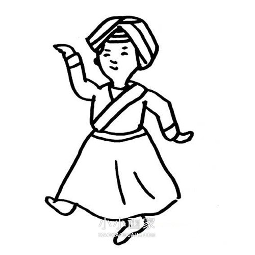 喜迎新年简笔画画法图片步骤步骤6