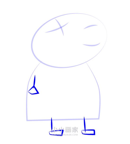 小猪佩奇奶牛妈妈简笔画画法图片步骤步骤3