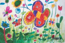 绘本故事春天漂亮的蝴蝶儿童画作品图片