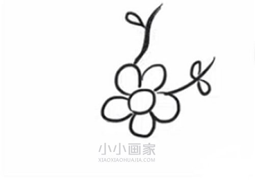 简单梅花简笔画画法图片步骤步骤2