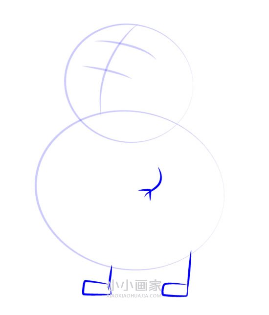 小猫坎迪的爸爸简笔画画法图片步骤步骤3