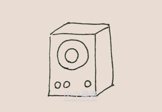 彩色音箱简笔画画法图片步骤步骤6