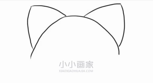 卡通小狐狸简笔画画法图片步骤步骤2