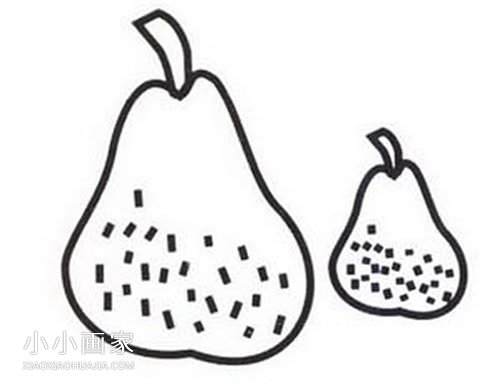 简单梨子简笔画画法图片步骤步骤5