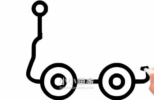 彩色小汽车简笔画画法图片步骤步骤4