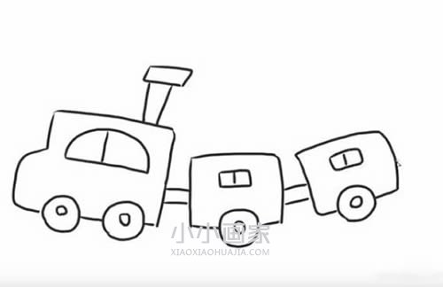 跑动火车简笔画画法图片步骤步骤5