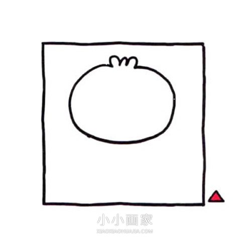 卡通黄色小鸭子简笔画画法图片步骤步骤2