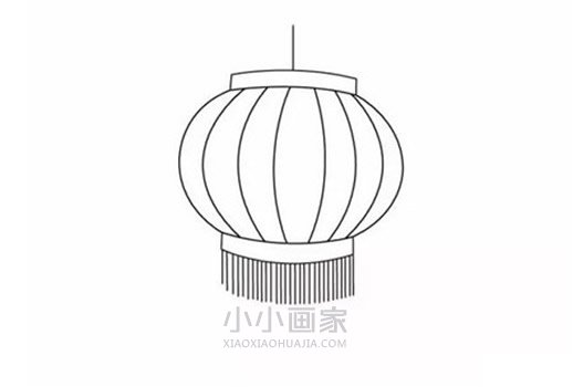 元宵节灯笼简笔画画法图片步骤步骤4