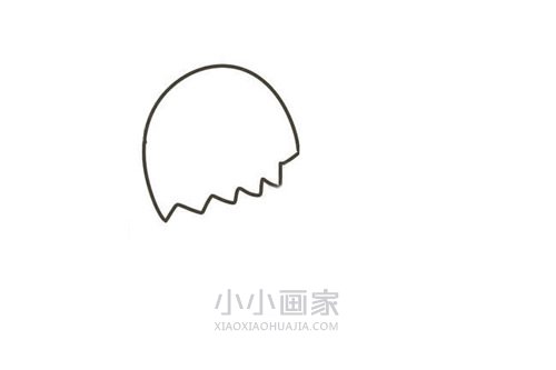 叼树枝和平鸽简笔画画法图片步骤步骤2