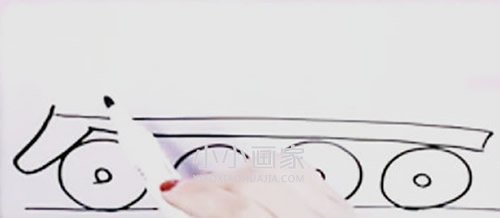 简单火车头简笔画画法图片步骤步骤3