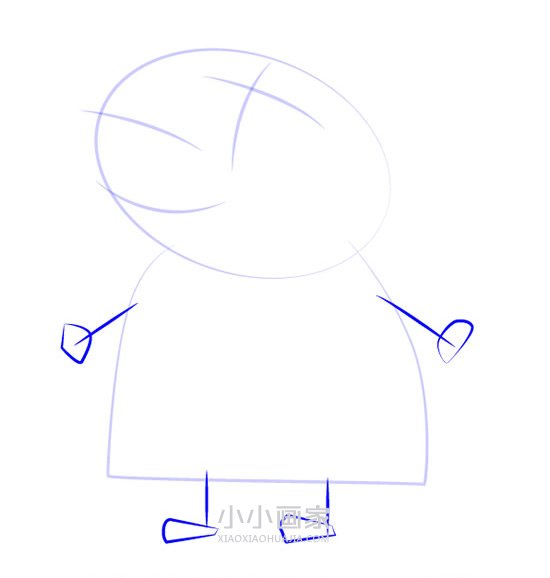 羚羊老师简笔画画法图片步骤步骤3