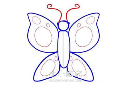 简单蝴蝶简笔画画法图片步骤步骤5