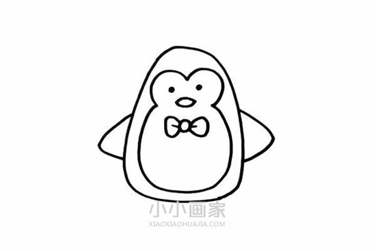 企鹅王子简笔画画法图片步骤步骤4