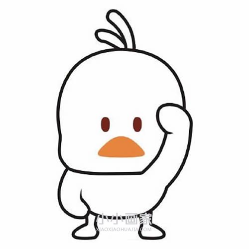 社会鸭简笔画画法图片步骤步骤9