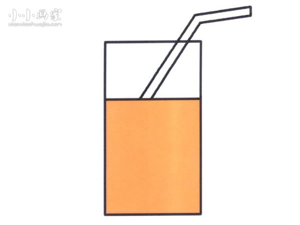 玻璃杯中的饮料简笔画画法图片步骤步骤1