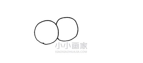 红色樱桃简笔画画法图片步骤步骤2