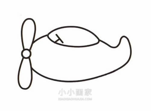 彩色小飞机简笔画画法图片步骤步骤4