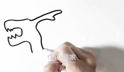 漂亮龙舟简笔画画法图片步骤步骤2