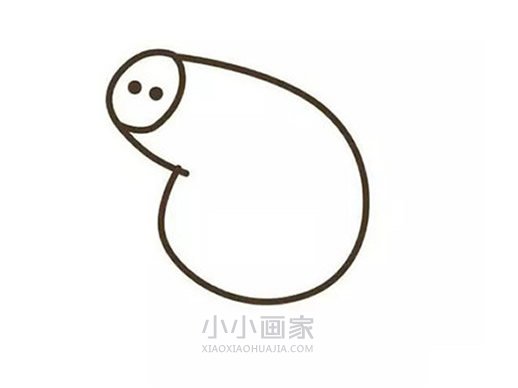 小仙女小猪佩奇简笔画画法图片步骤步骤3