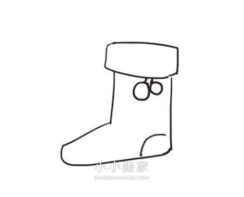 彩色圣诞袜子简笔画画法图片步骤步骤4