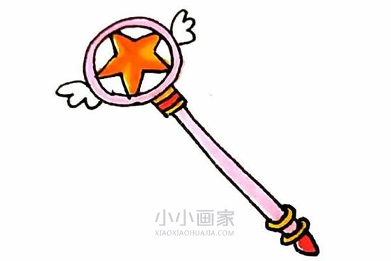 可爱魔法棒简笔画画法图片步骤步骤1