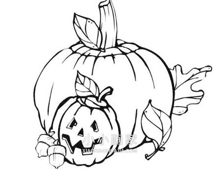 卡通南瓜灯简笔画画法图片步骤步骤5