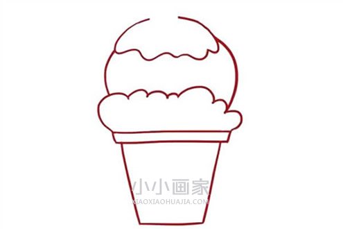 樱桃冰激凌简笔画画法图片步骤步骤4