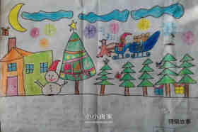 绘本故事简单的小学生圣诞节手抄报图片