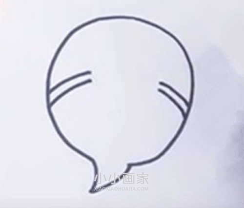 红色小萝卜简笔画画法图片步骤步骤3