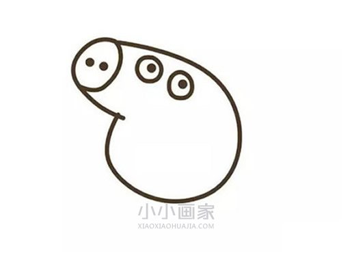 小仙女小猪佩奇简笔画画法图片步骤步骤4