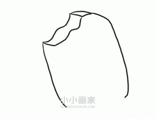 咬了一口的雪糕简笔画画法图片步骤步骤4