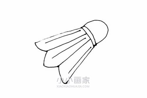 彩色羽毛球简笔画画法图片步骤步骤6