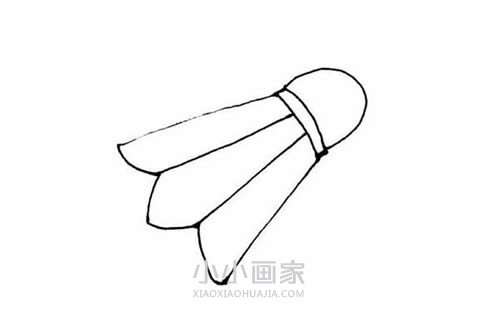 彩色羽毛球简笔画画法图片步骤步骤5