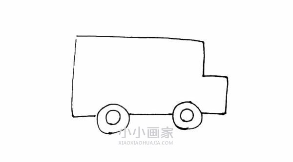 简单校车简笔画画法图片步骤步骤3