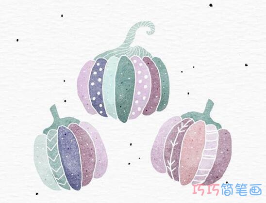 绘本故事万圣节南瓜插画的画法简单好看_万圣节简笔画图片